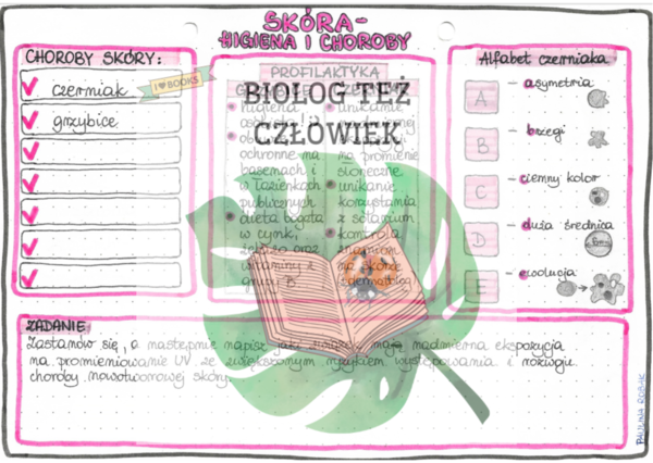 Skóra (higiena i choroby) - kolor