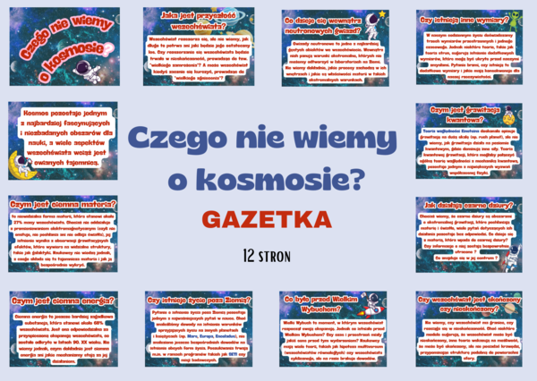 Czego nie wiemy o kosmosie? /Kosmos - GAZETKA