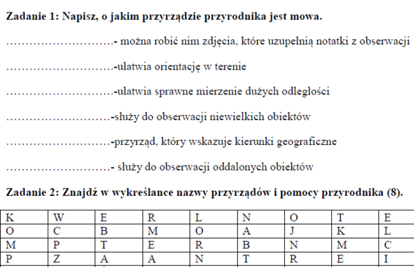 Przyrządy przyrodnika