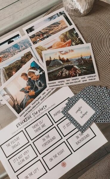 DESCRIBE THE PHOTO - summer edition - karty obrazkowe