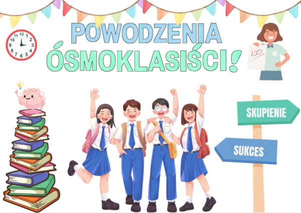 Egzamin bez stresu! – Kolorowa dekoracja wspierająca uczniów ❤️ Zestaw XXL – aż 57 stron do druku!