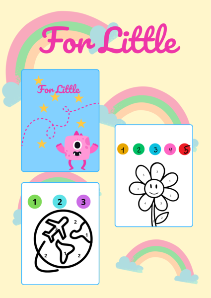 "Zeszyt ćwiczeń-kolorowanka z cyframi"