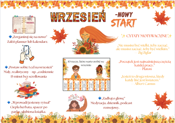 📘 Gazetka: WRZESIEŃ – NOWY START (38 stron, format A4 i mniejszy, z planerem miesięcznym w prezencie!) 📘