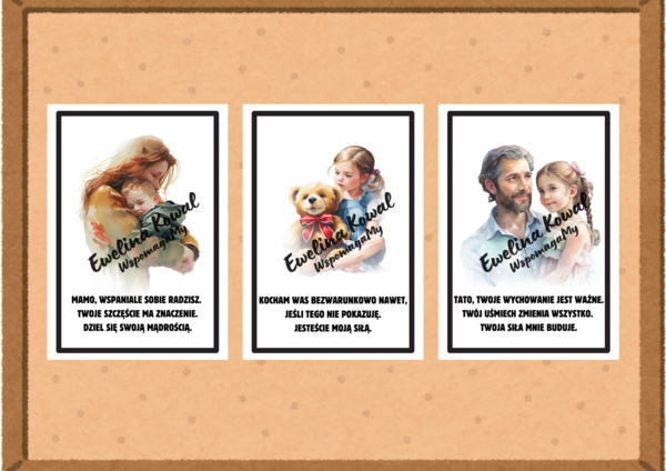 Wspierające plakaty dla rodziców