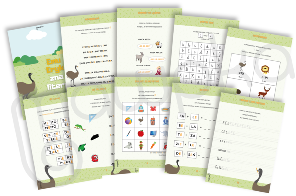 Zeszyt zadań do nauki samogłoski E