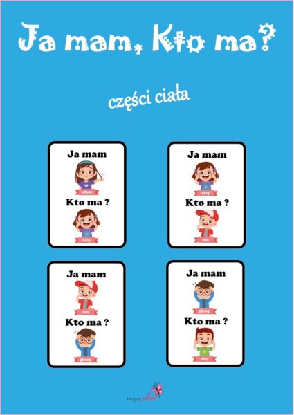 Gra Ja mam, Kto ma? Części ciała