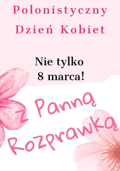 Dzień Kobiet! Gazetka na wesoło do pracowni polonistycznej. Panna Rozprawka! HIT!