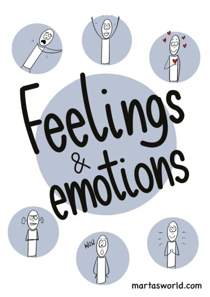 🌟 **"Feelings & Emotions" – edukacyjny materiał wizualny!** 🌟