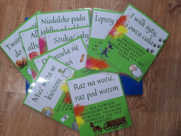 Przysłowia polskie z objaśnieniem - gazetka polonistyczna