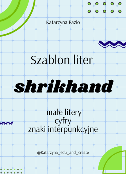 Szablon liter – shrikhand – małe