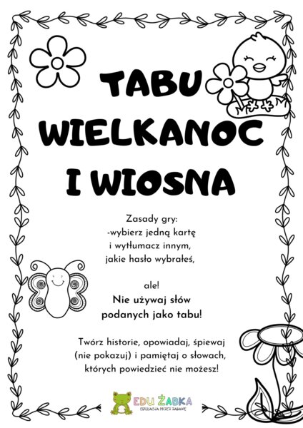 Gra Tabu - Wielkanoc i wiosna