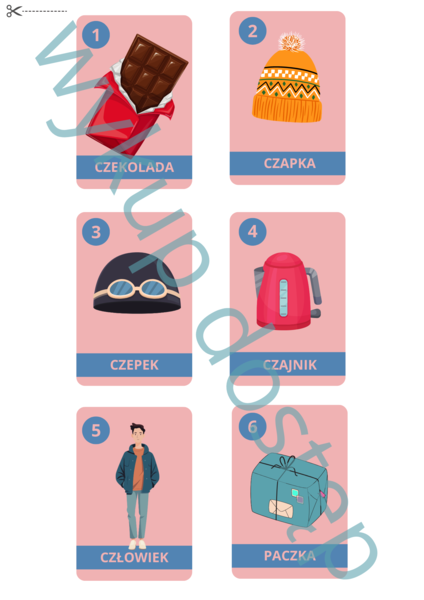 LOGOPEDYCZNY PIOTRUŚ lub MEMORY_ GŁOSKA `CZ`