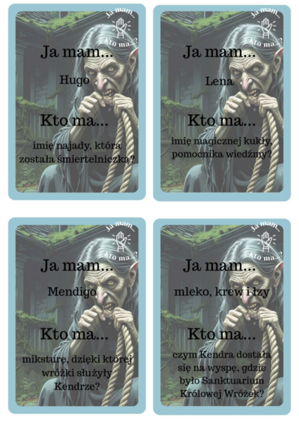 Karty Ja mam... Kto ma...? Baśniobór, lektura uzupełniająca