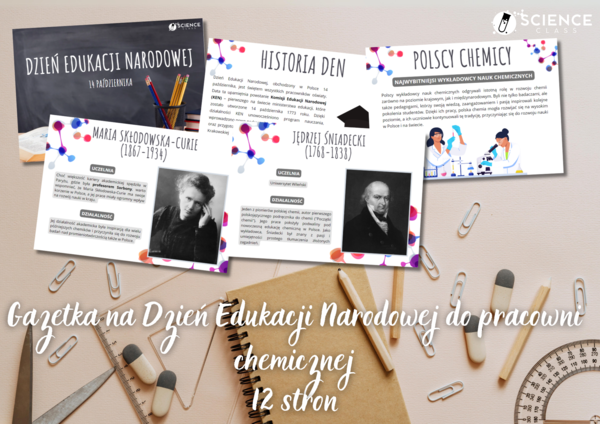 Gazetka na Dzień Edukacji Narodowej do pracowni chemicznej