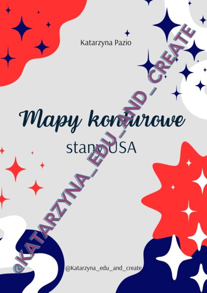Mapy konturowe - stany USA