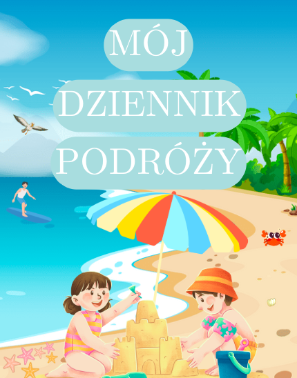 Mój dziennik podróży dla dzieci w wieku 7-12 lat, ponad 40 stron gotowych do druku z ciekawymi zadaniami