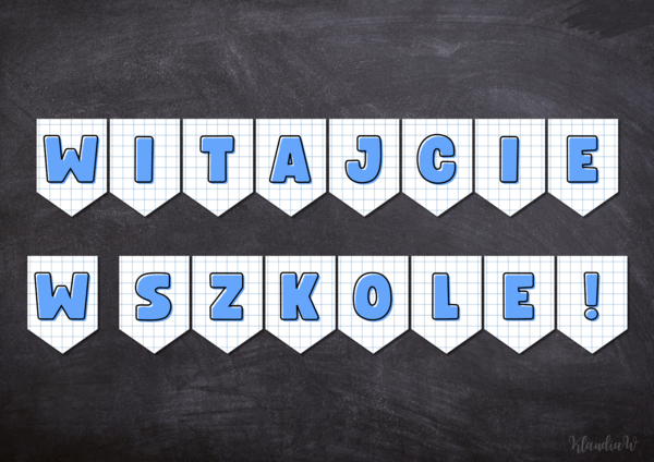 WITAJCIE W SZKOLE! - GIRLANDA