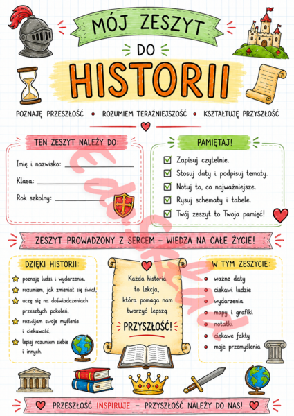 🏰 Zadbaj o zeszyt – Historia