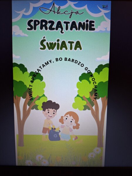 Sprzątanie świata - akcja, plakat, dekoracja