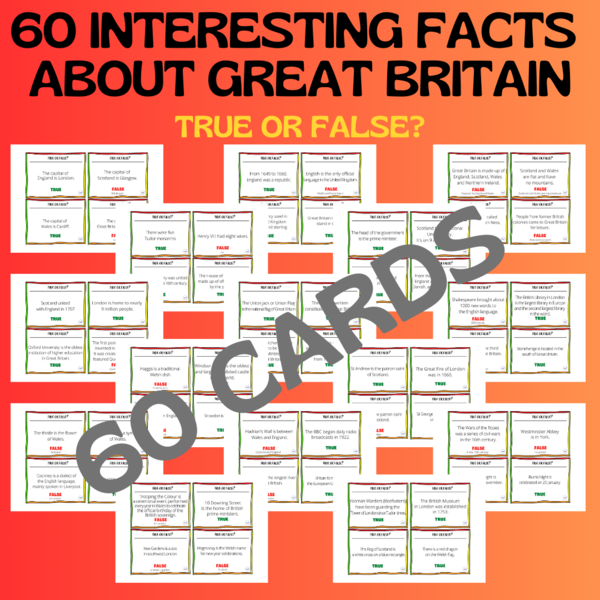60 FACTS ABOUT GREAT BRITAIN / TRUE OR FALSE