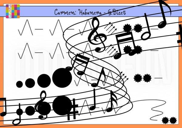 Muzogram - karta pracy - Carmen: Habanera