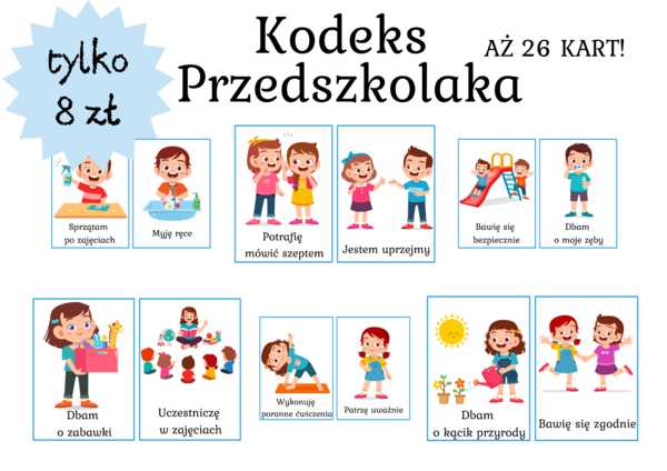 Kodeks Przedszkolaka/Świetliczaka - aż 26 kart