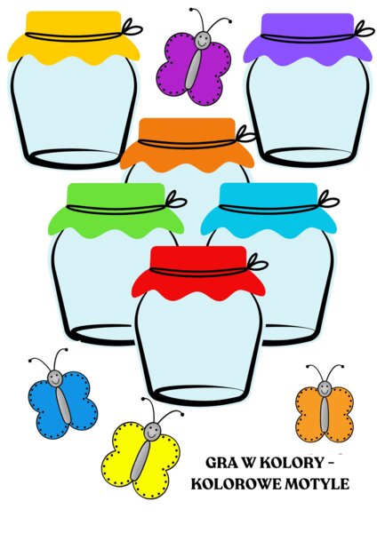 GRA W KOLORY "KOLOROWE MOTYLE"
