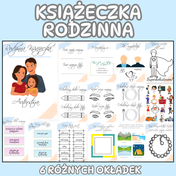 KSIĄŻECZKA RODZINNA - prezent na Dzień Mamy i Taty