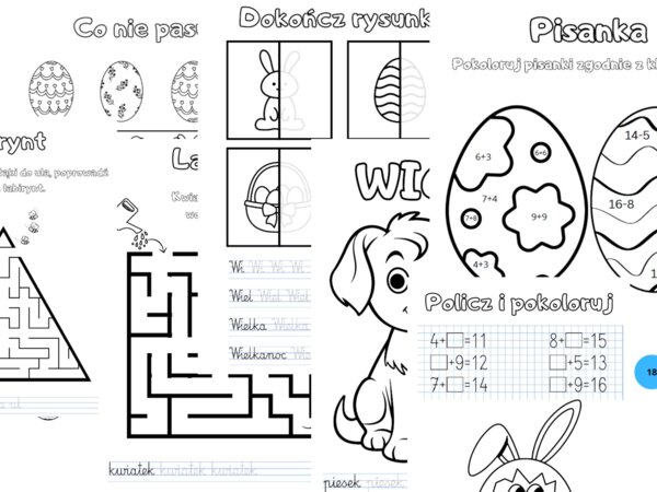 Wielkanoc materiał do pracy z dziećmi