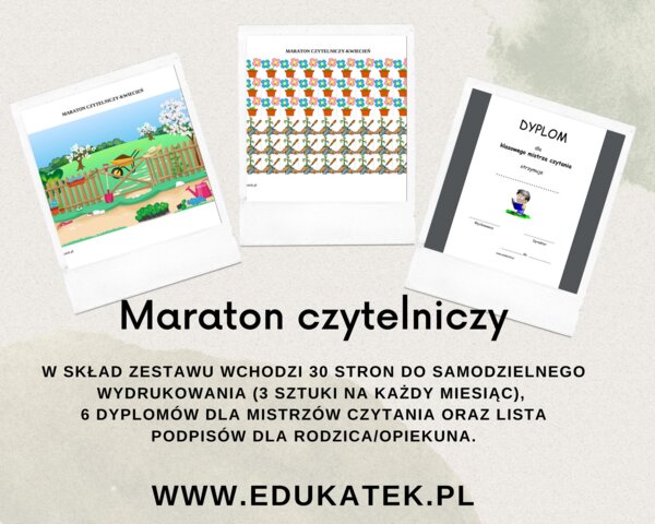 Maraton czytelniczy - zestaw na cały rok