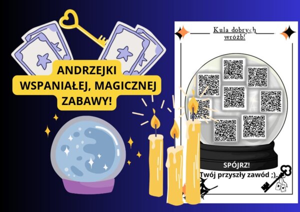 ANDRZEJKI - 8 KUL DOBRYCH WRÓŻB-ANDZREJKI 40 kodów QR