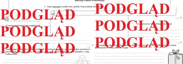 Zaproszenie, ogłoszenie, życzenia, instrukcja, przepis, gratulacje - sprawdzian wersja A B