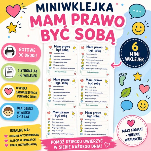 Miniwklejka. Mam prawo być sobą
