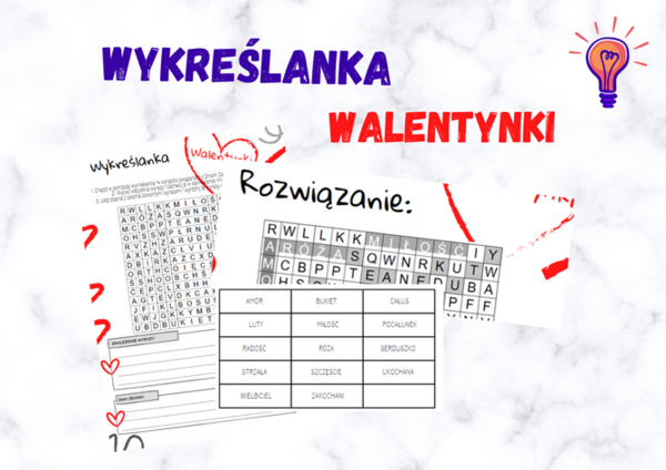 Walentynkowa wykreślanka