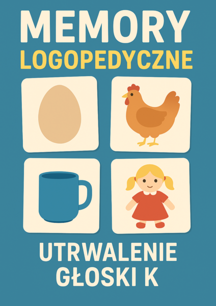Memory logopedyczne – Utrwalenie głoski „K”