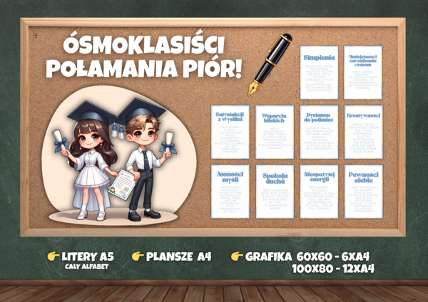 ÓSMOKLASIŚCI, POŁAMANIA PIÓR! gazetka dla Ósmoklasistów