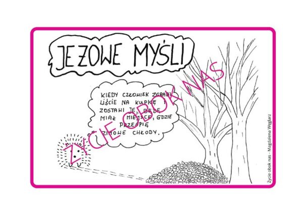 Kolorowanka "Jeżowe myśli"