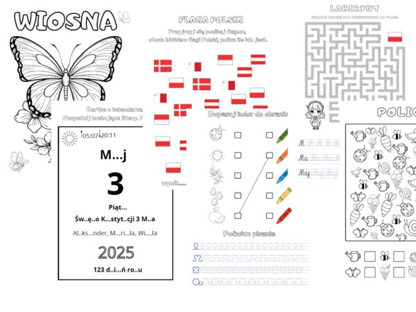 Wiosna - Maj. Materiał edukacyjny