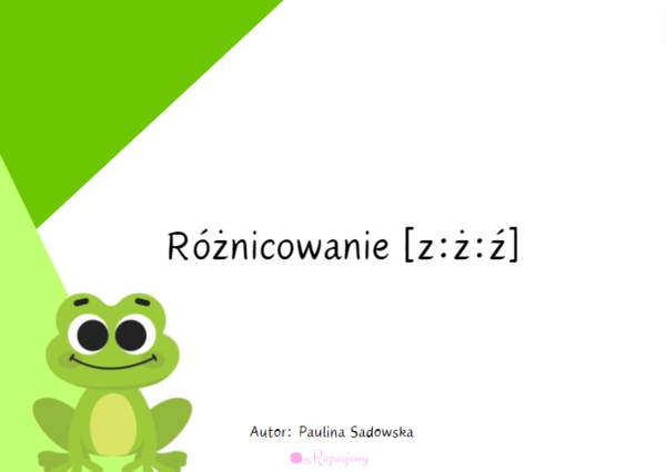 Różnicowanie z:ż/rz:ź