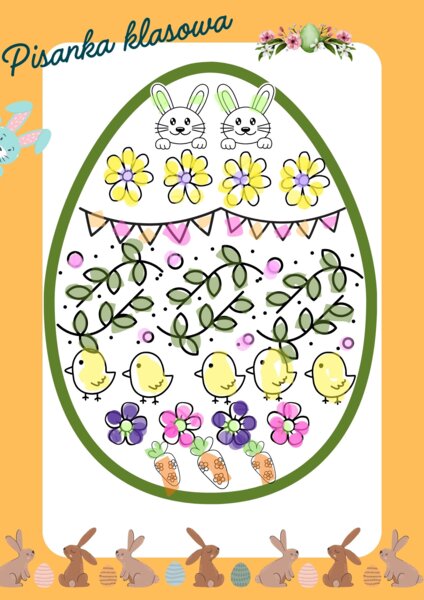 Wielkanoc, Stwórz pisankę klasową XXL, praca zespołowa