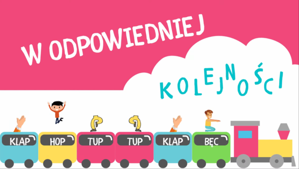 W ODPOWIEDNIEJ KOLEJNOŚCI - ćwiczenie W PODSKOKACH | PRZEDSZKOLE
