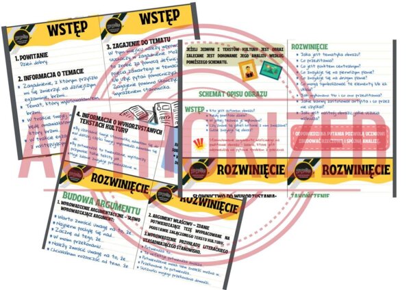 Schemat ustnej wypowiedzi maturalnej z języka polskiego - poradnik
