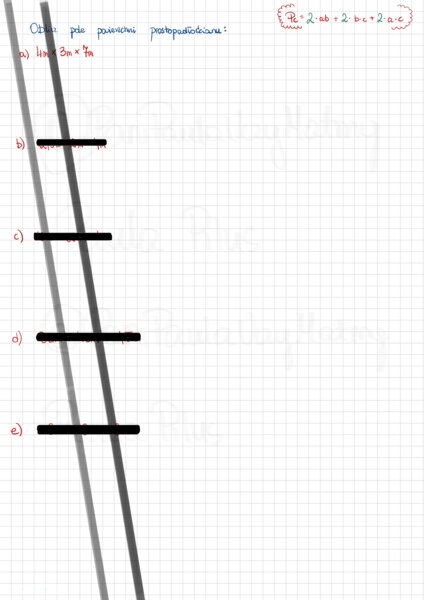 Zadania z Prostopadłościanami: 5 Ćwiczeń z Różnymi Wymiarami i Jednostkami – Karta Pracy w Kratkę