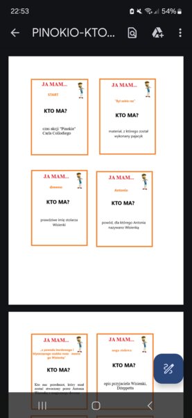 Kto ma? Ja mam! "Pinokio" Carla Collodiego