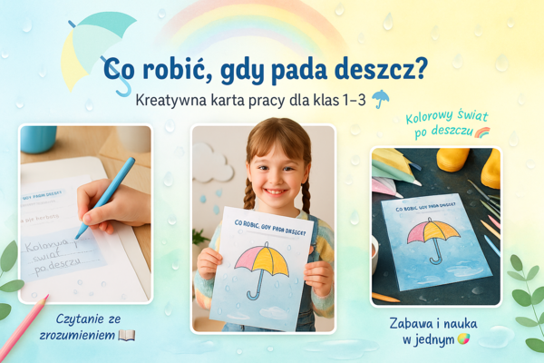Karta pracy „Co robić, gdy pada deszcz?”