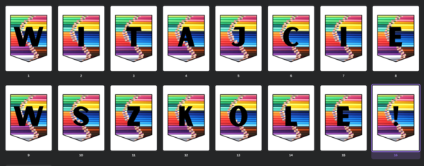 Girlanda "Witajcie w szkole!" 3