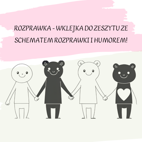 Rozprawka! Gotowa i wesoła wklejka do ZESZYTU ! Schemat rozprawki!