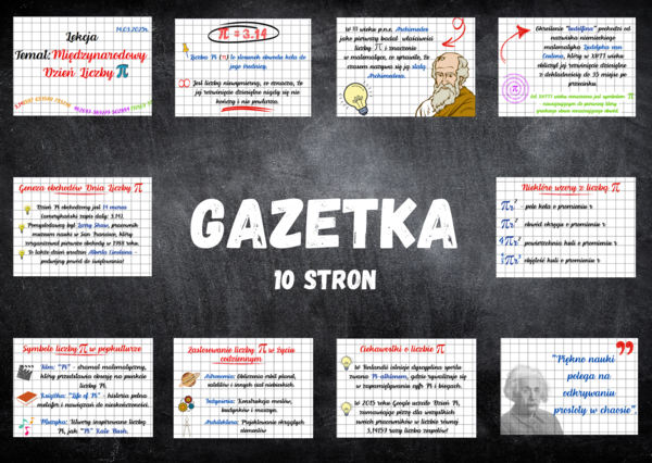 Międzynarodowy Dzień Liczby PI / Liczba PI /14 marca/ GAZETKA