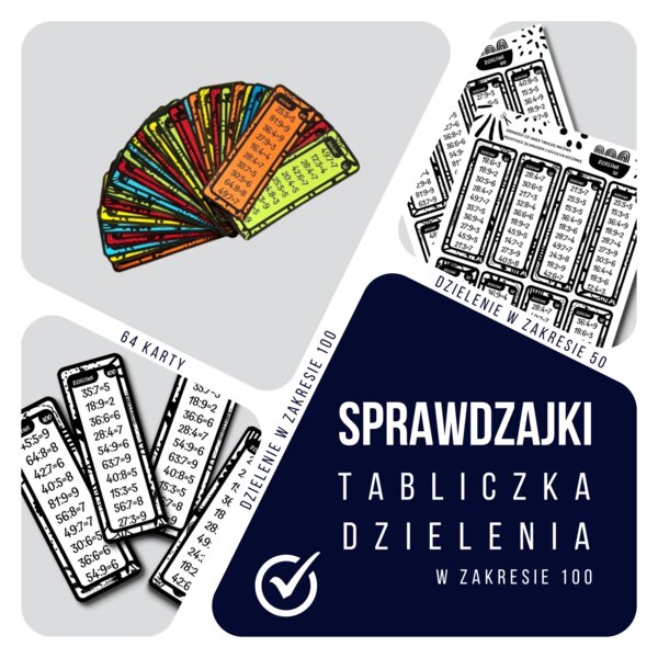 Sprawdzajki - tabliczka dzielenia
