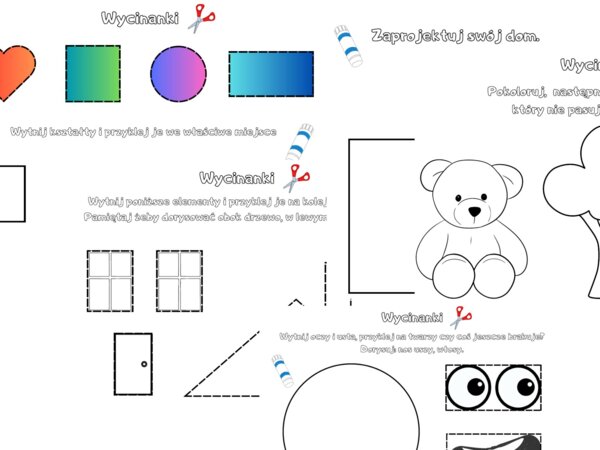 Wycinanki - dla przedszkolaków